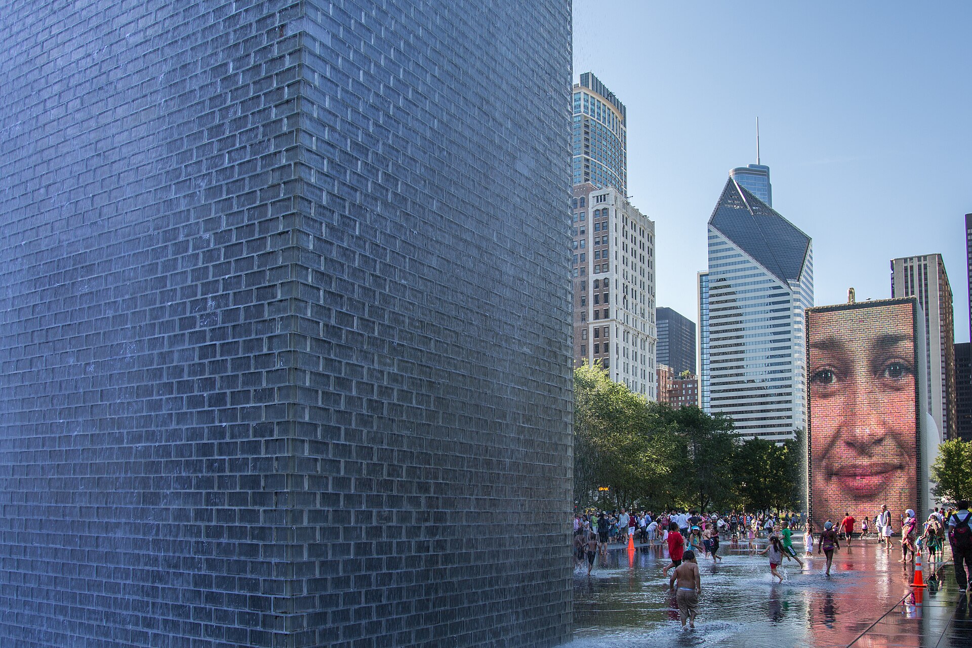 Crown Fountain in Millennium Park