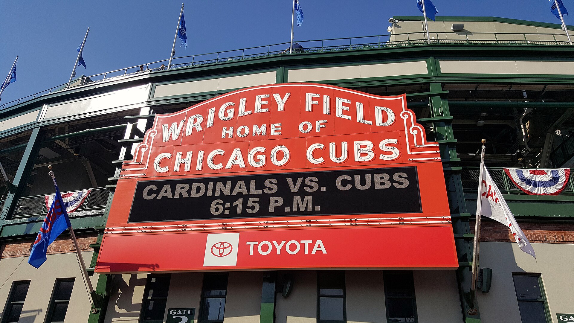 Wrigley Field, home of the Chicago Cubs