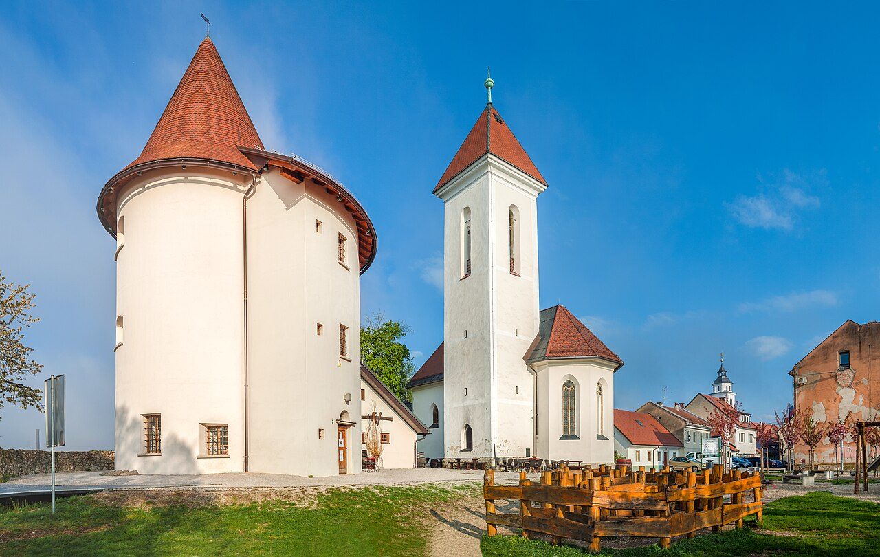 Kranj old town — the Pungert tower and church