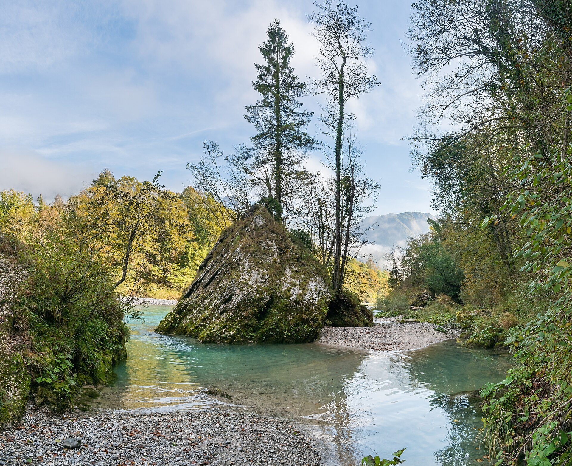 The emerald-green Soča river