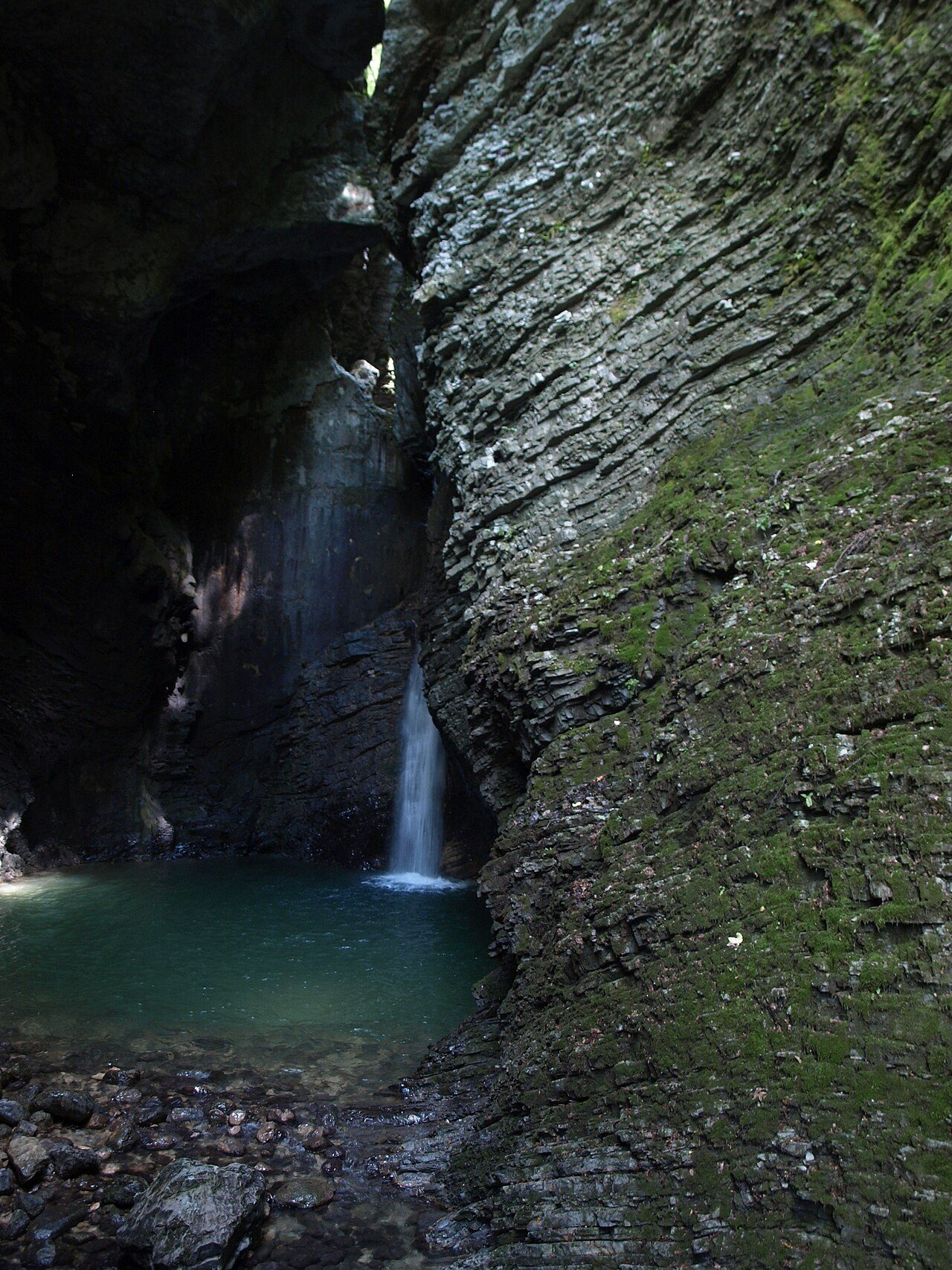 Kozjak waterfall near Kobarid